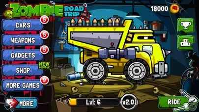 Tangkapan layar Zombie Road Trip
