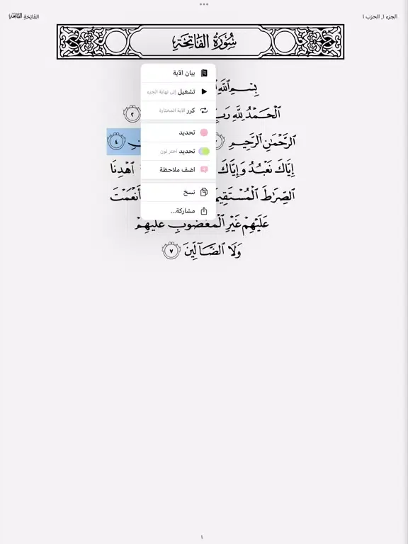 Capturas de tela do القران وبيانه - القران الكريم iPad 