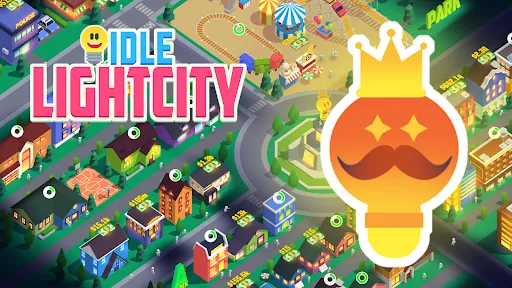 Tangkapan skrin Idle Light City: Clicker Games