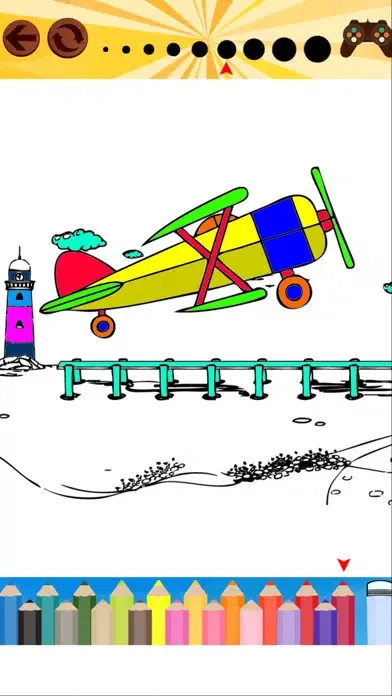 Capturas de pantalla de Airplane Coloring Books