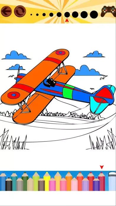Capturas de pantalla de Airplane Coloring Books