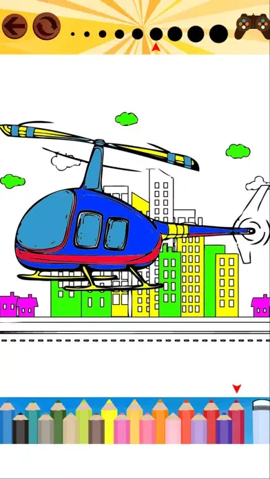 Capturas de pantalla de Airplane Coloring Books