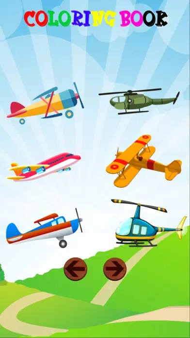 Capturas de pantalla de Airplane Coloring Books