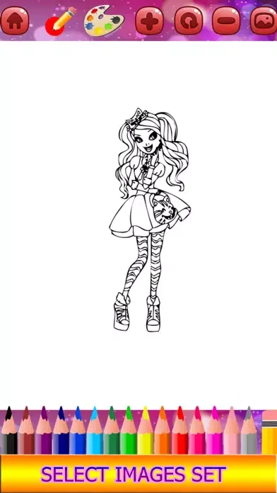 Capturas de pantalla de Dolls Girl Coloring book