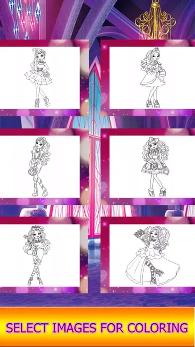 Capturas de pantalla de Dolls Girl Coloring book
