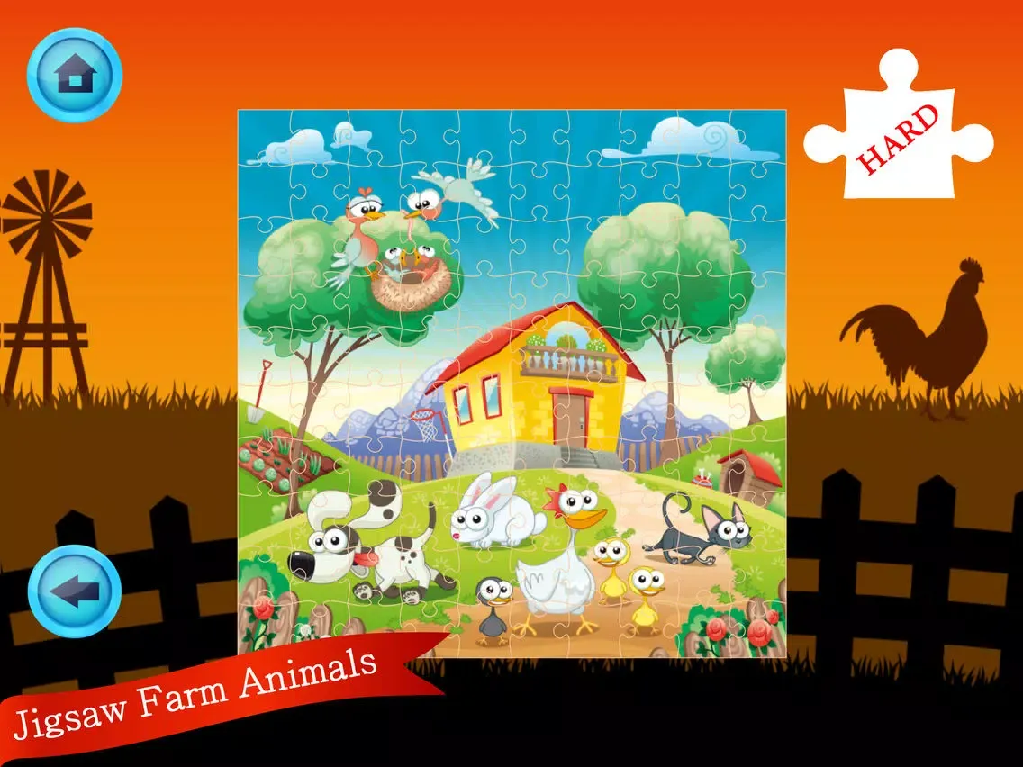 Jigsaw Farm Animals iPad 应用截图