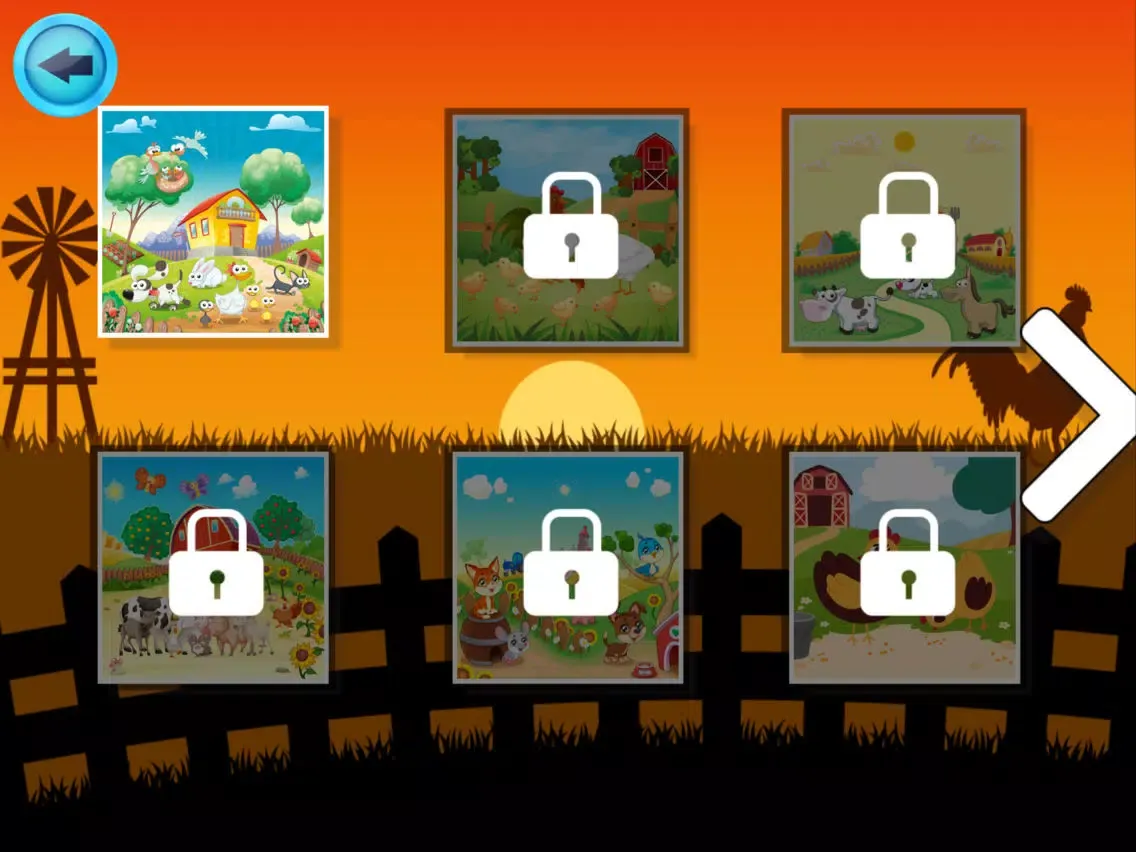 Jigsaw Farm Animals iPad 应用截图