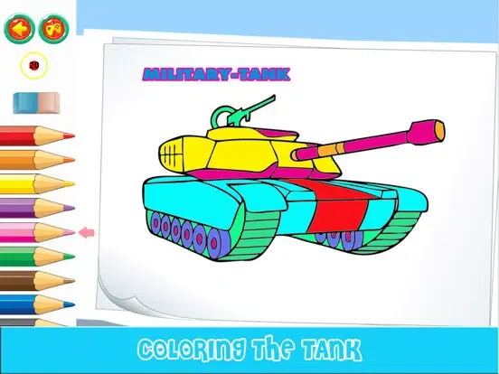 Capturas de pantalla de Tank Coloring Pages iPad 