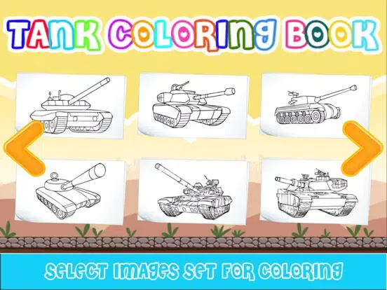 Capturas de pantalla de Tank Coloring Pages iPad 