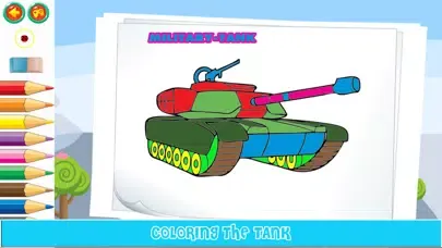Capturas de pantalla de Tank Coloring Pages