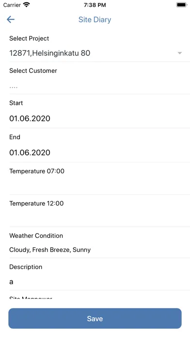 Zrzuty ekranu Nopsa Pro Time Tracking System