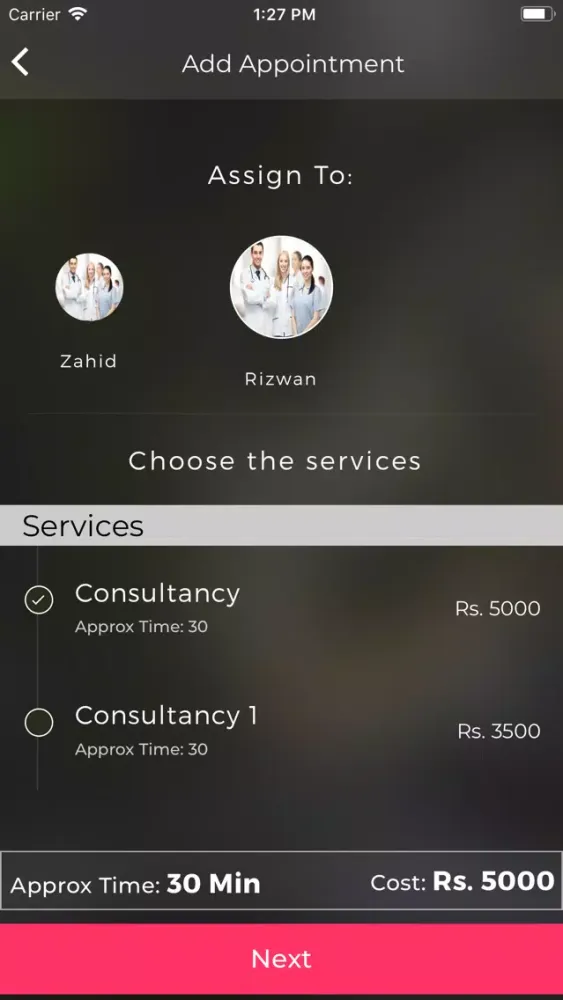 DoctorApp Admin Ekran Görüntüleri