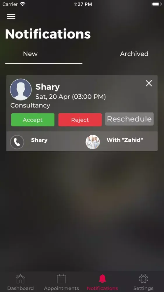 DoctorApp Admin Ekran Görüntüleri