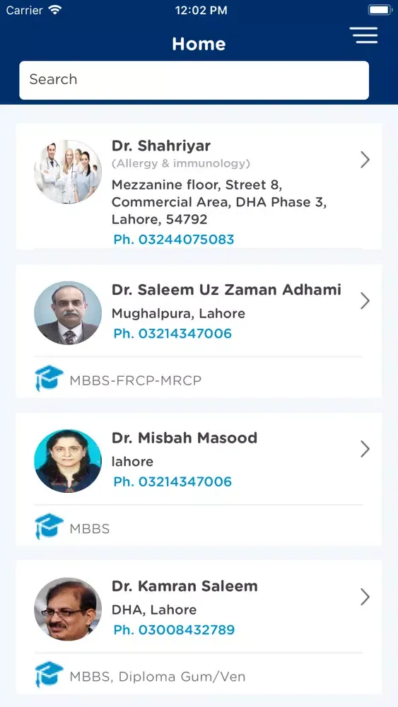 DoctorApp.pk स्क्रीनशॉट