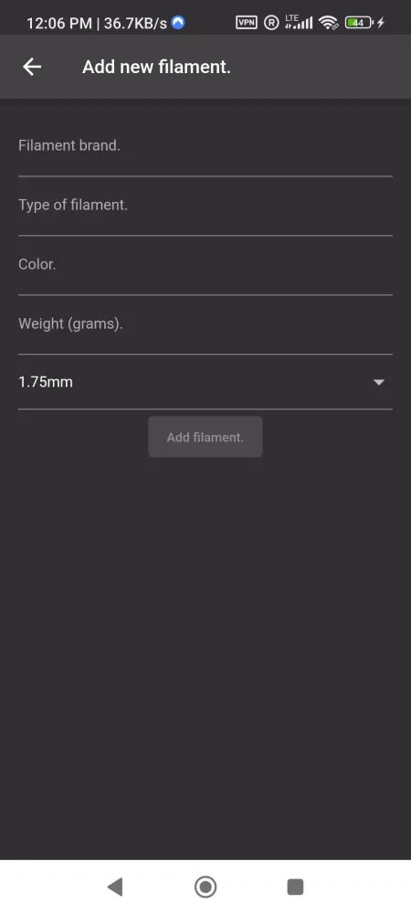 ALNO 3D Filaments Warehouse স্ক্রিনশট