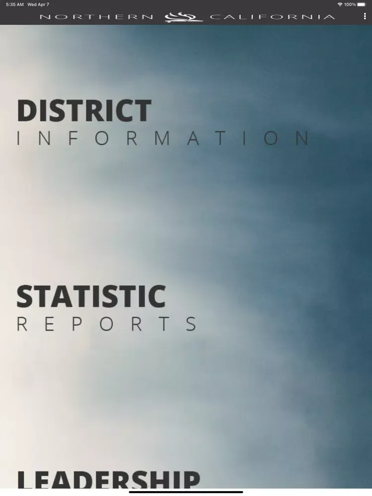 NorCal District iPad  스크린샷