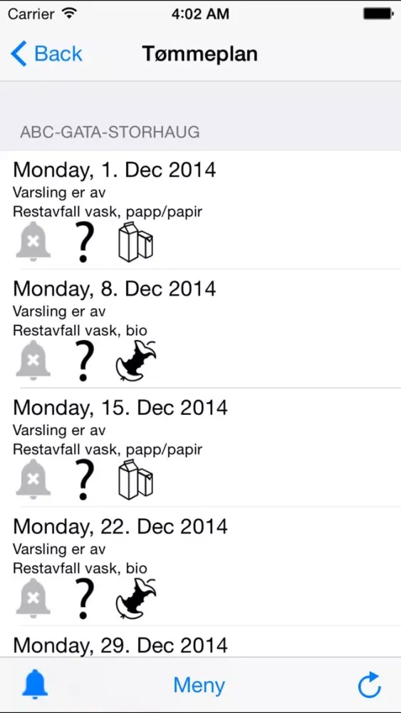 Ảnh chụp màn hình của Stavanger Tømmekalender