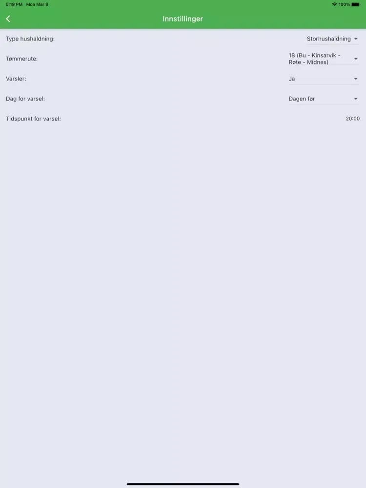 Ullensvang Tømmekalender iPad 應用截圖
