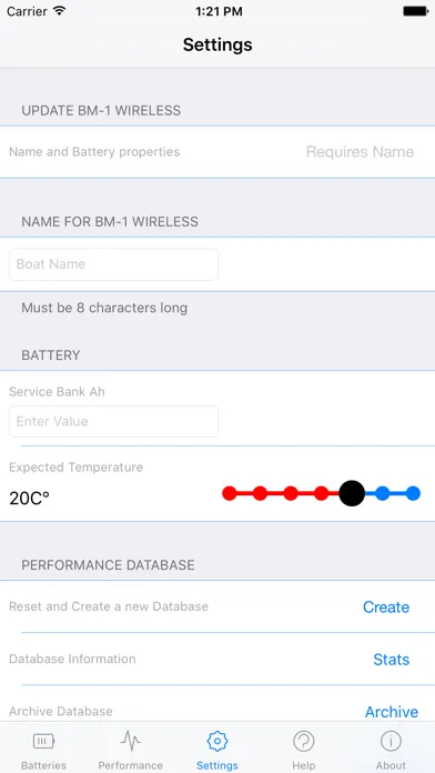 Ảnh chụp màn hình của Nasa BM-1 Battery Monitor