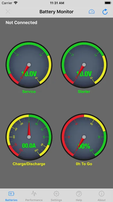 Ảnh chụp màn hình của Nasa BM-1 Battery Monitor