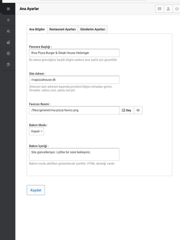 Ảnh chụp màn hình của MadExpres - RestaurantAdmin iPad 