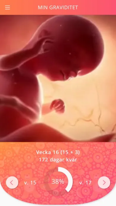 Capturas de tela do The BabyApp - Gravid & Baby