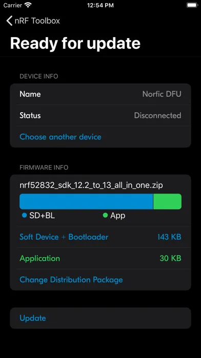 nRF Toolbox應用截圖