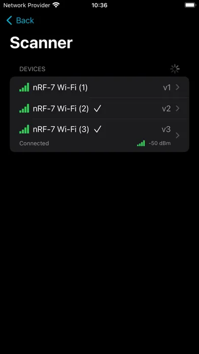 nRF Wi-Fi Provisioner Screenshots
