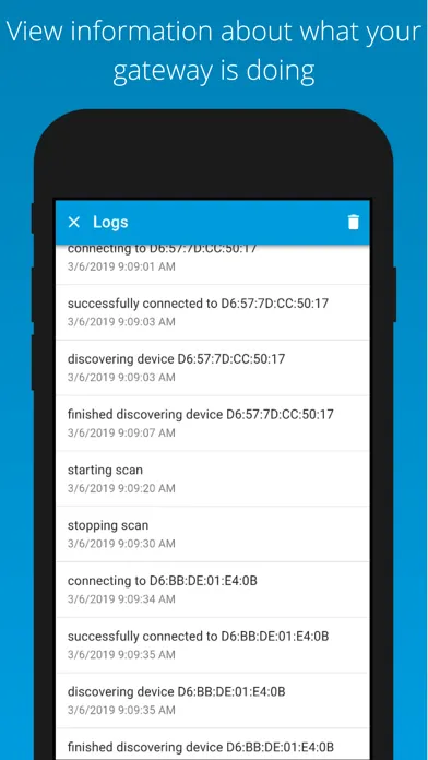 nRF Cloud Gateway Screenshots