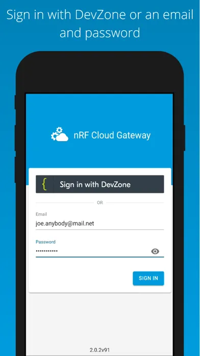 nRF Cloud Gateway Screenshots