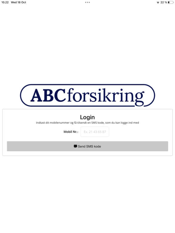 Zrzuty ekranu ABCforsikring iPad 