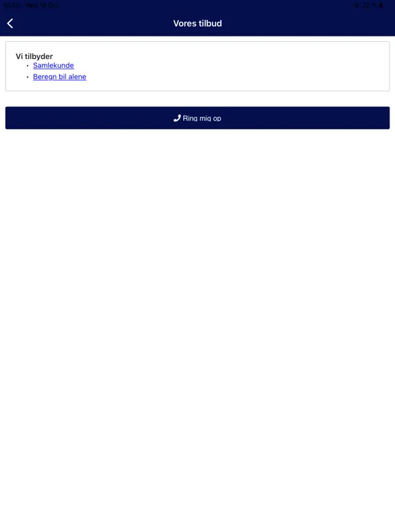 Zrzuty ekranu ABCforsikring iPad 