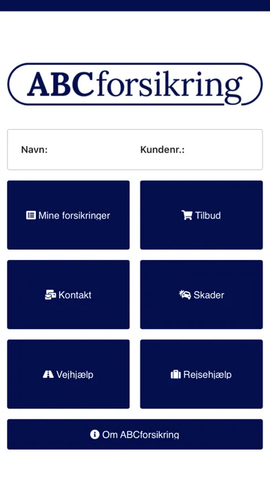 Zrzuty ekranu ABCforsikring