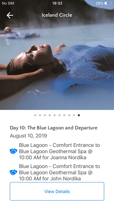 Capturas de pantalla de Nordika Travel Itinerary App