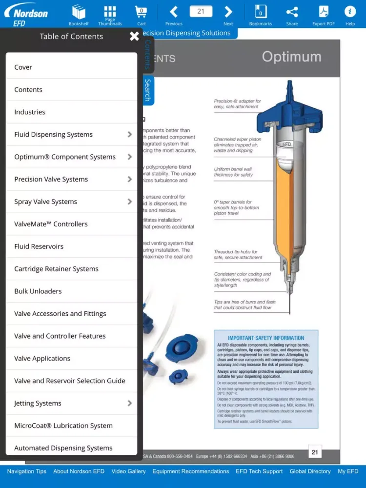 Precision Dispensing Catalog iPad  Screenshots