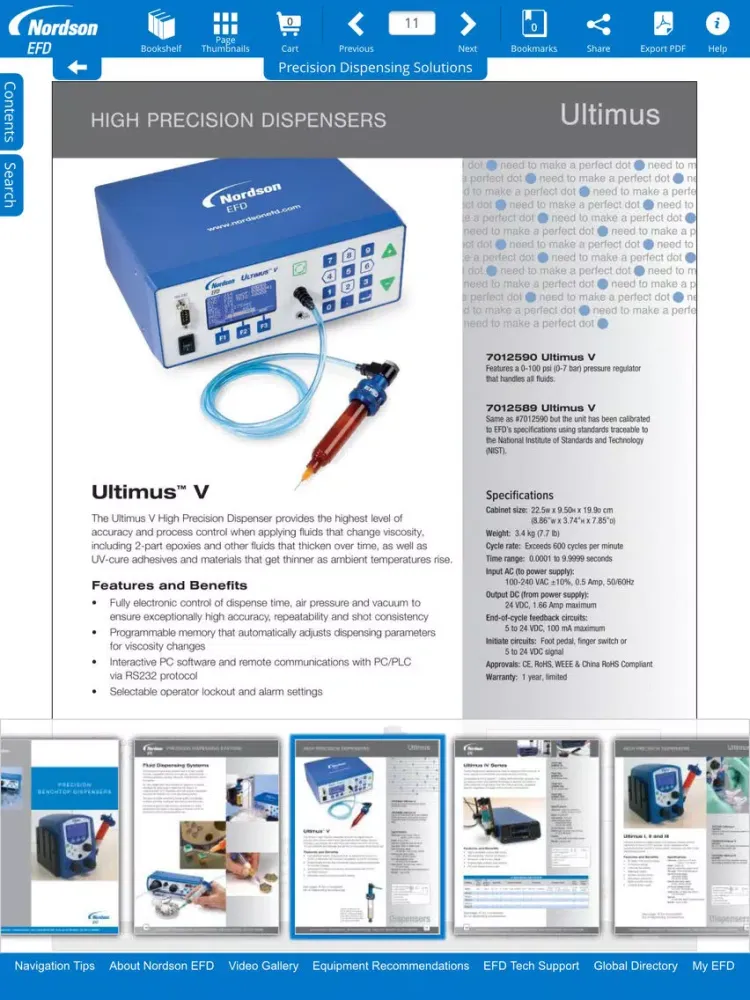 Precision Dispensing Catalog iPad  Screenshots