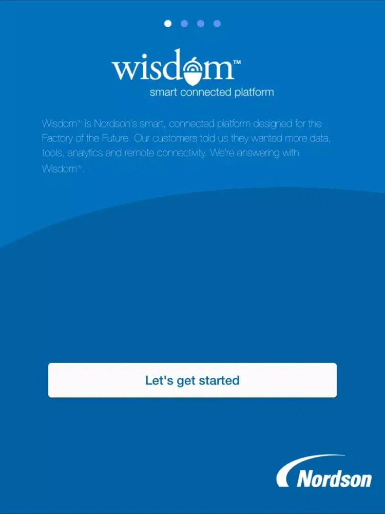 Zrzuty ekranu Nordson Wisdom iPad 