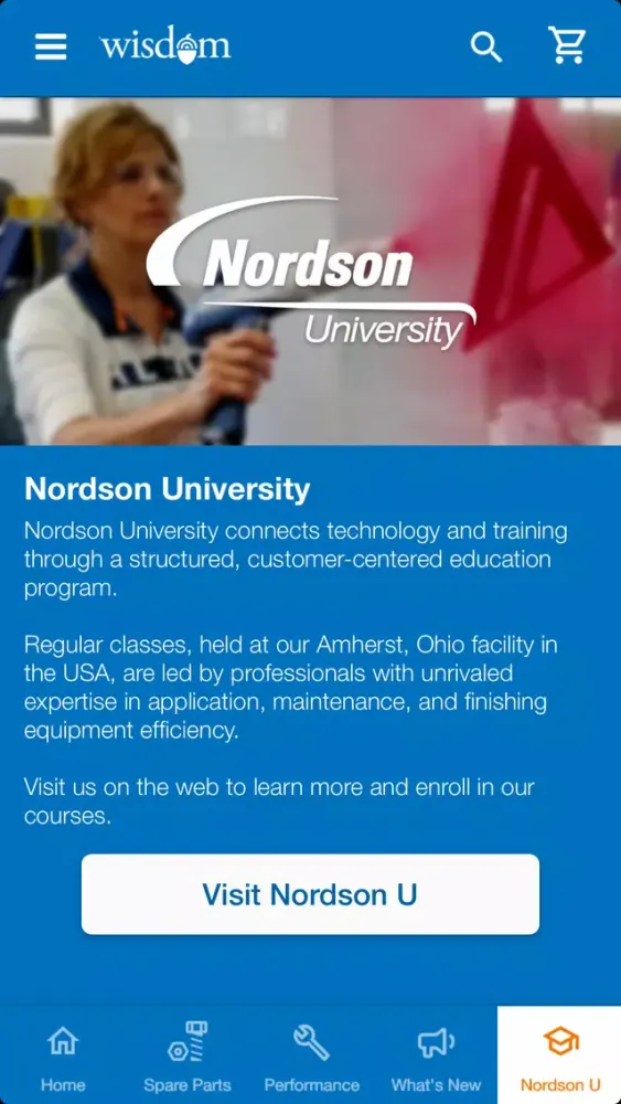 Zrzuty ekranu Nordson Wisdom