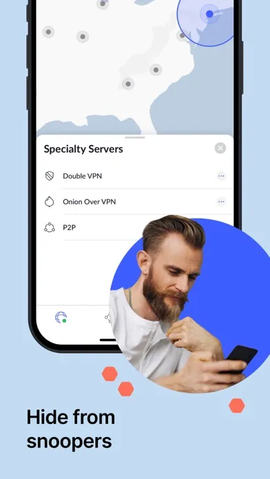 Tangkapan layar NordVPN: VPN Fast & Secure