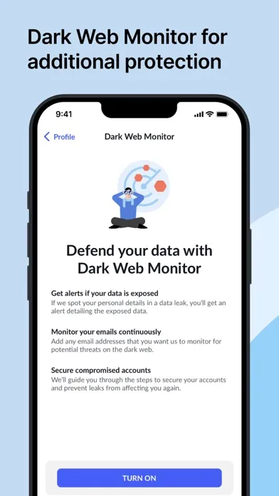 Tangkapan layar NordVPN: VPN Fast & Secure