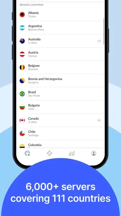 Tangkapan layar NordVPN: VPN Fast & Secure