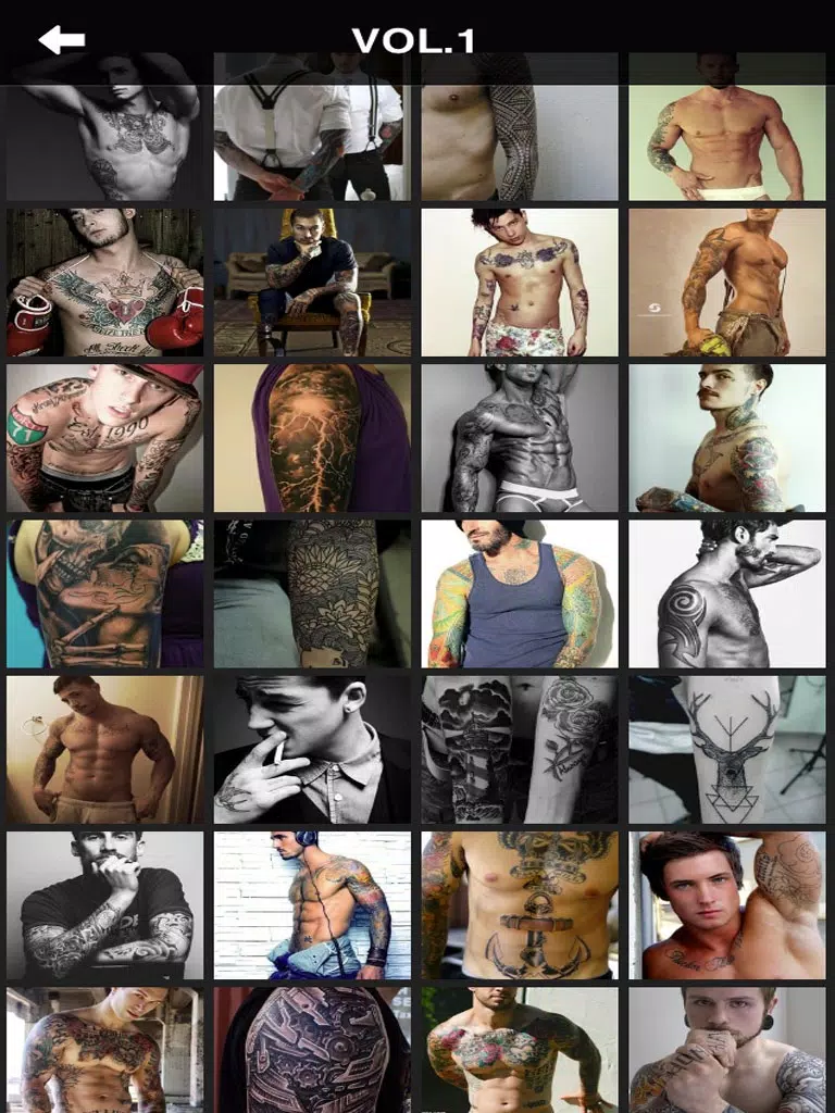 تصاویر Men Tattoo Designs Free iPad 
