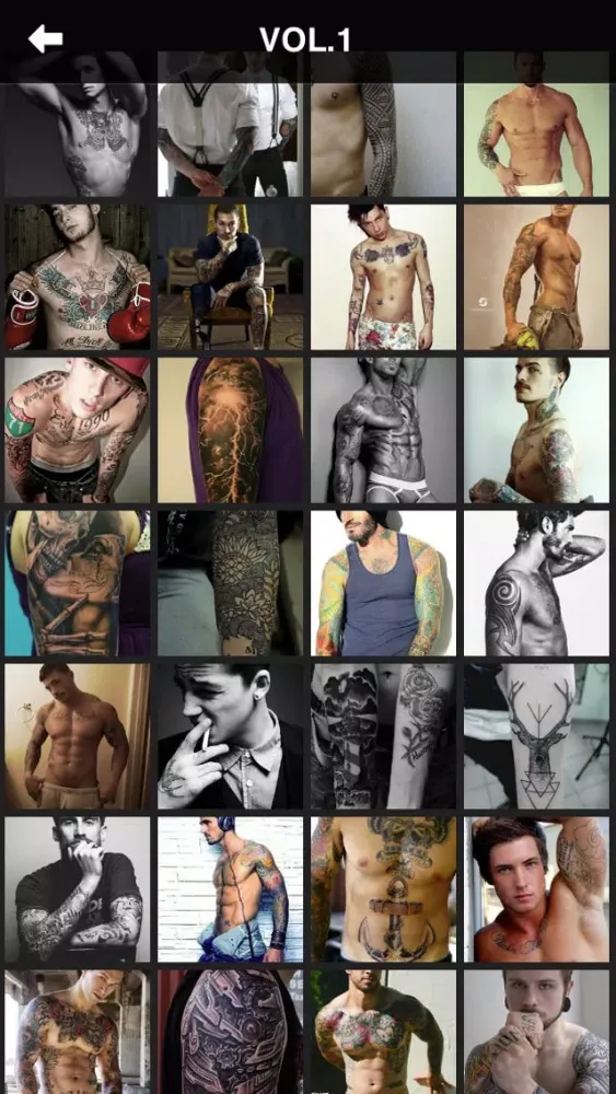 ภาพหน้าจอของ Men Tattoo Designs Free