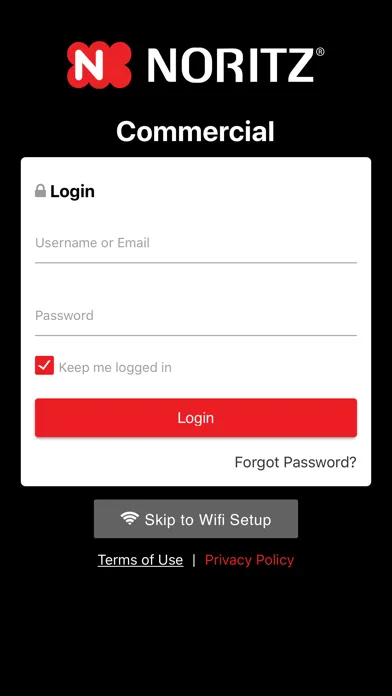 Tangkapan skrin Noritz Commercial WIFI