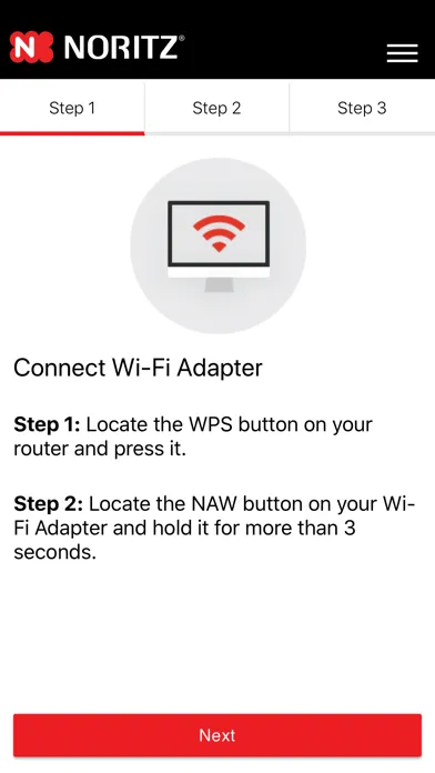 Tangkapan skrin Noritz Commercial WIFI
