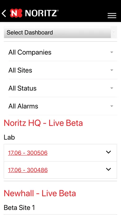Tangkapan skrin Noritz Commercial WIFI