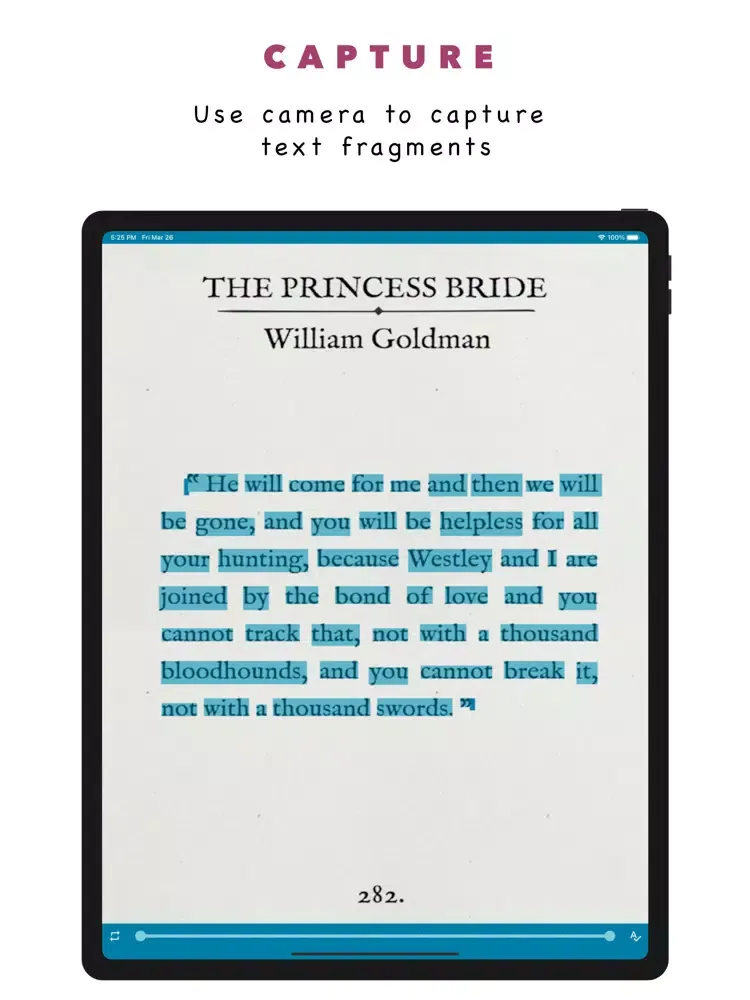 Tangkapan layar Read Me Twice iPad 