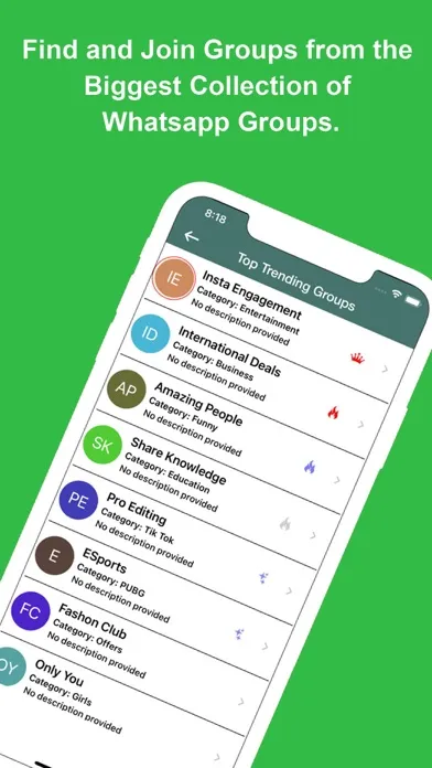 Active groups for WhatsApp应用截图