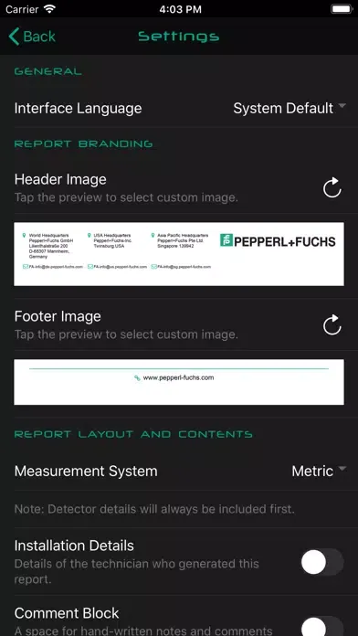 Captures d'écran de LC20 Diagnostics Tool