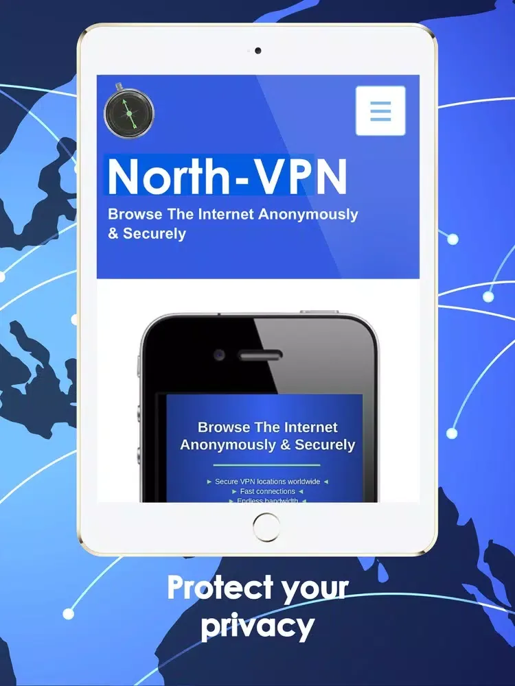 Captures d'écran de North VPN iPad 